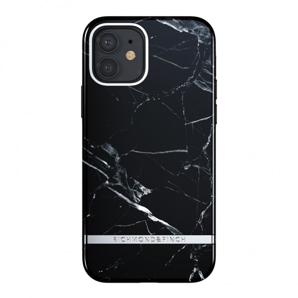 iPhone 12/iPhone 12 Pro Deksel Black Marble