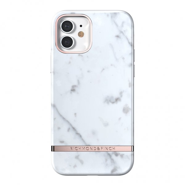 iPhone 12/iPhone 12 Pro Deksel White Marble