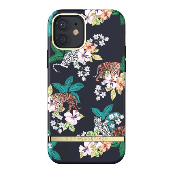 iPhone 12/iPhone 12 Pro Deksel Floral Tiger