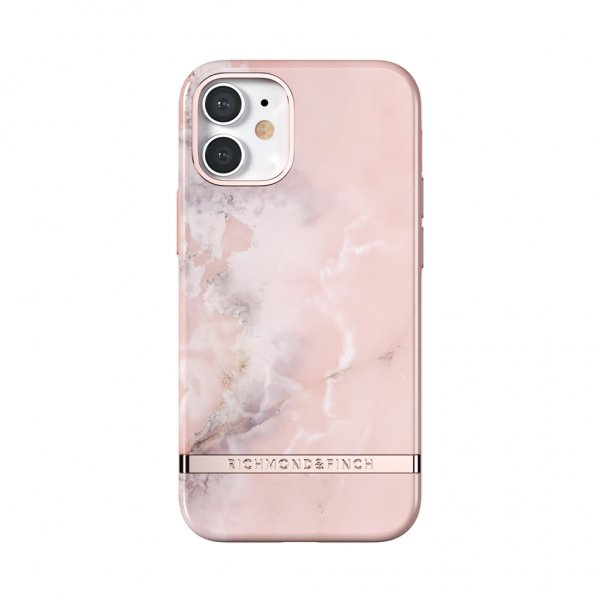 iPhone 12 Mini Deksel Pink Marble