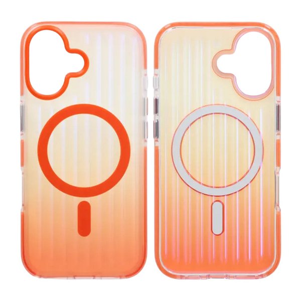 iPhone 17 Deksel Korrugerte MagSafe Oransje