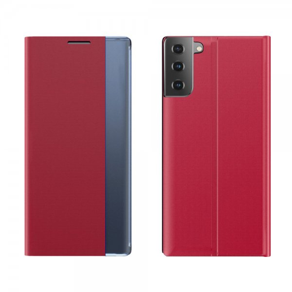 Samsung Galaxy S21 Plus Etui Caller-ID Rød