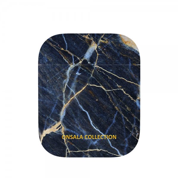 AirPods 1/2 Deksel Fashion Edition Black Galaxy Marble