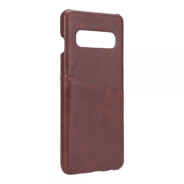 Samsung Galaxy S10 Deksel med en Kortlomme Brun