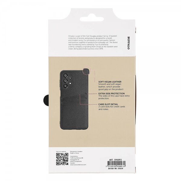 Samsung Galaxy A23 5G Deksel Backcover with Card Slots Svart