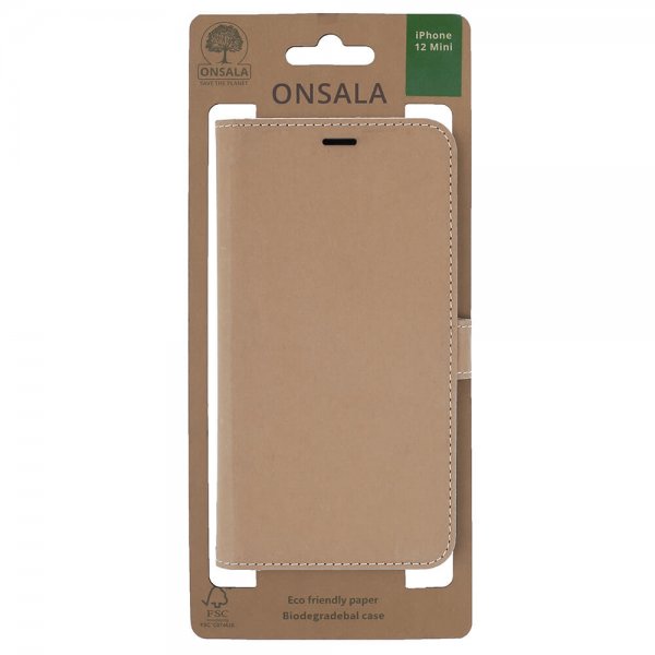 iPhone 12 Mini Etui ECO Beige