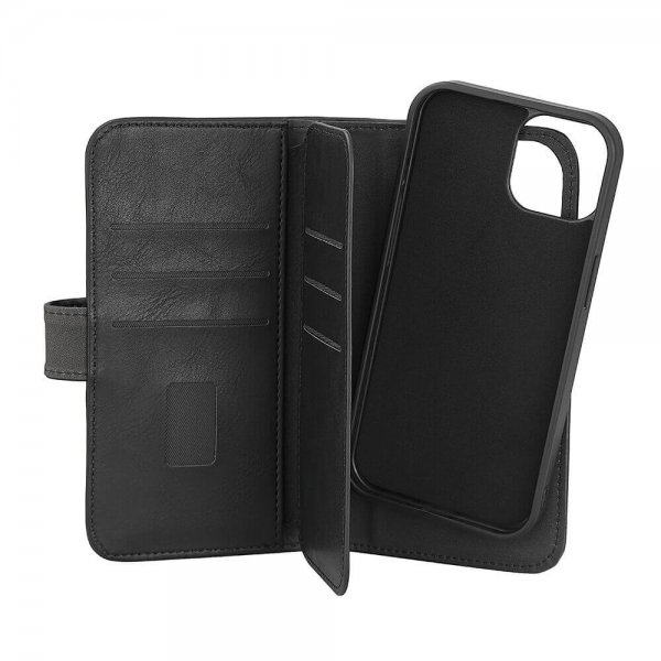 iPhone 13/14/15 Etui 7 Kortlomme Avtakbart deksel MagSeries Svart