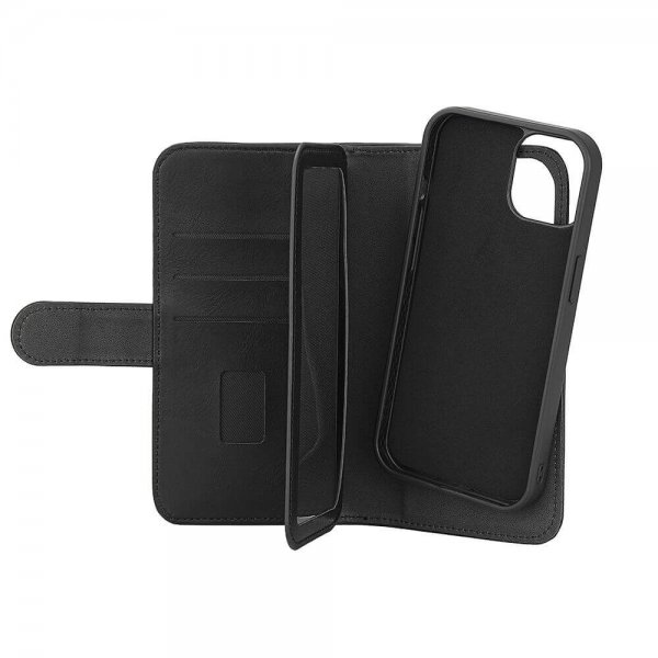 iPhone 13/14/15 Etui 7 Kortlomme Avtakbart deksel MagSeries Svart