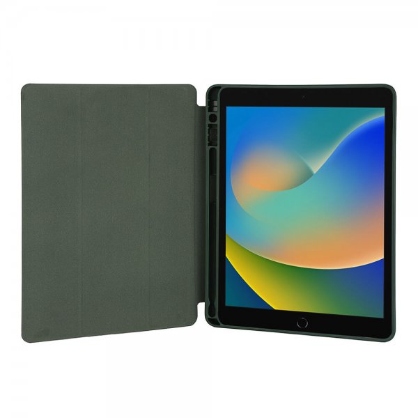 iPad 10.2 (gen 7/8/9) Etui Trifold Stand Folio Grønn