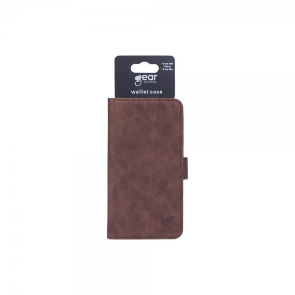 iPhone 11 Pro Max Etui Mobile Wallet Nubuck Brun
