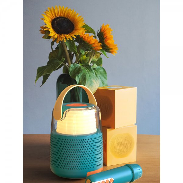 Høyttaler Karaoke Kit LED Blå