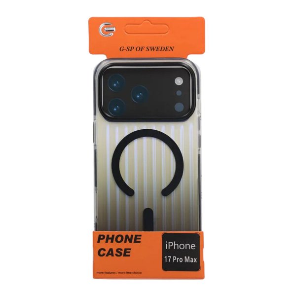 iPhone 17 Pro Max Deksel Korrugerte MagSafe Svart