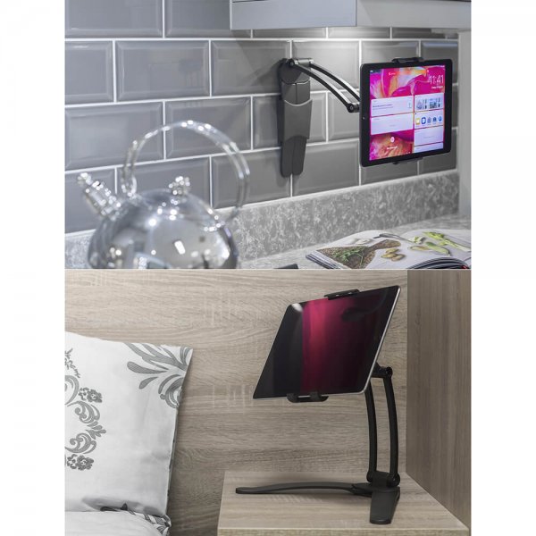 Tablett og mobilholder 2i1 Bordstativ og Veggmontert