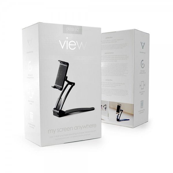 Tablett og mobilholder 2i1 Bordstativ og Veggmontert
