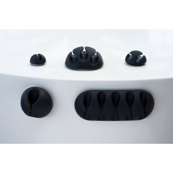 Kabelklips Tidy 10-pakke Svart