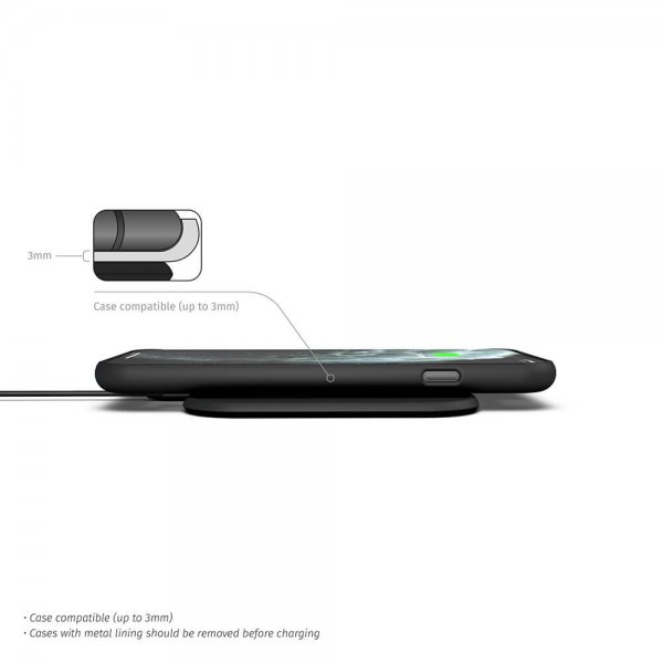 Single Fast Trådløs Charger Slim-line