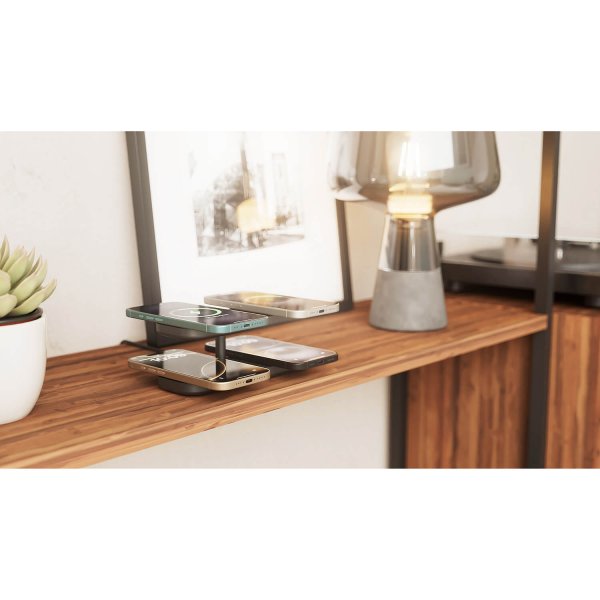 Trådløs lader Quattro Pro 4 Qi2 MagSafe Svart