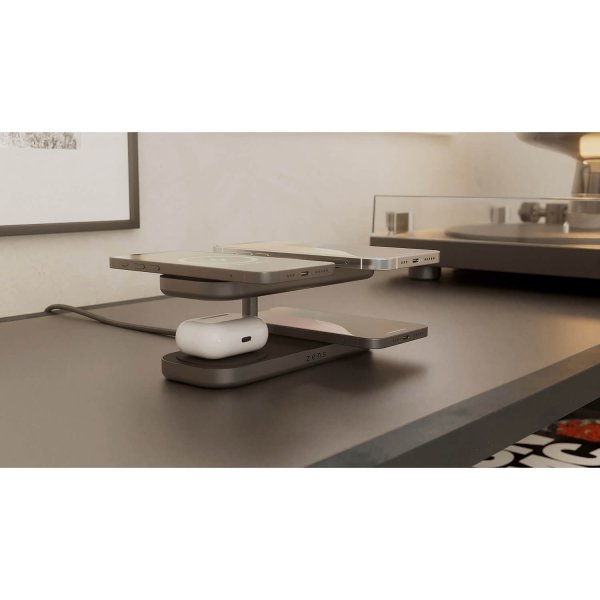 Trådløs lader Quattro Pro 4 Qi2 MagSafe Svart