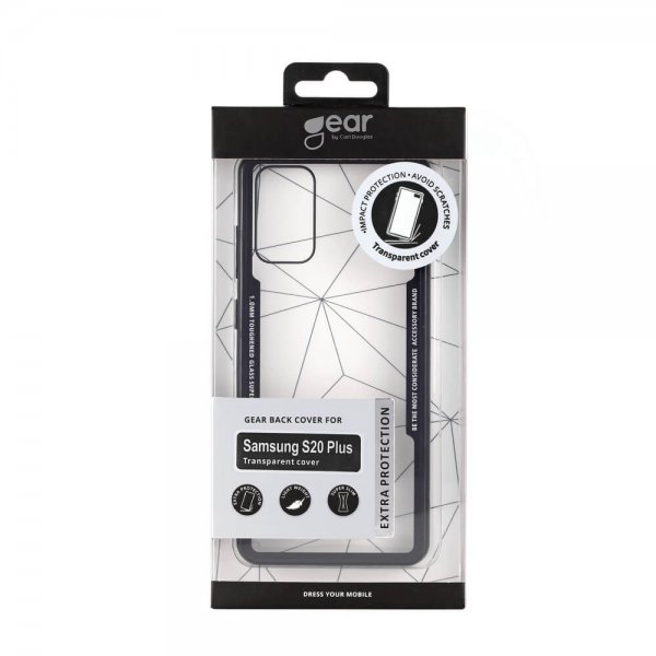 Samsung Galaxy S20 Plus Deksel Herdet glass Klar Svart