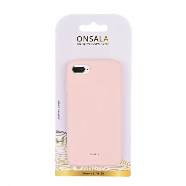 iPhone 6/6S/7/8/SE Deksel Silikon Chalk Pink