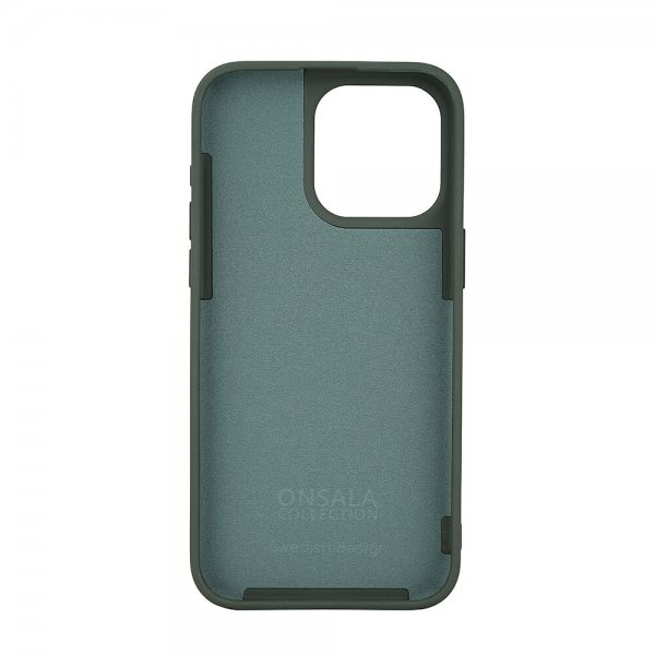 iPhone 15 Pro Max Deksel Silicone Touch MagSeries Olive Green