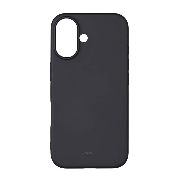 iPhone 16 Deksel Silicone Touch Svart