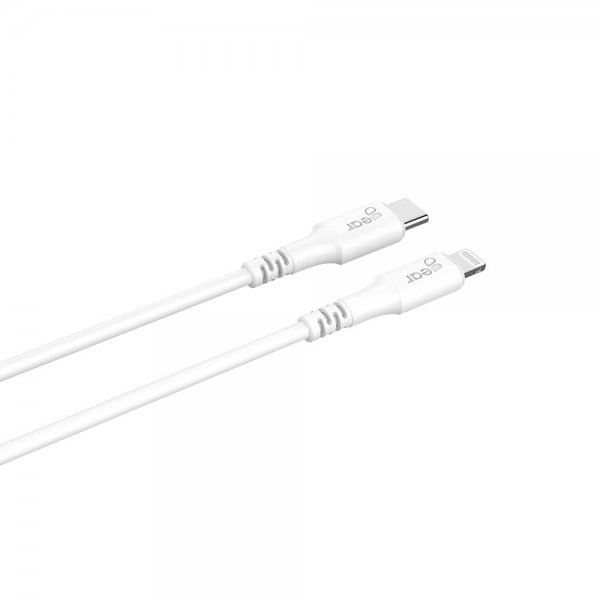 Kabel Lightning till USB-C MFI 0.5m Hvit