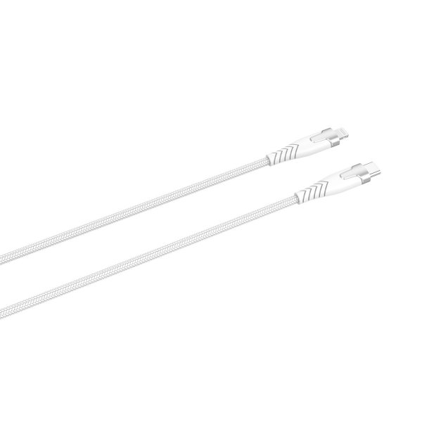 Kabel Kevlar USB-C /Lightning 1.5m Hvit