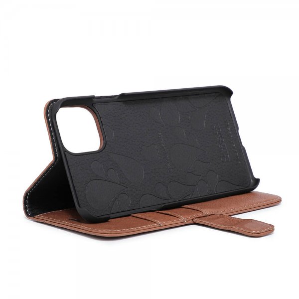 iPhone 11 Pro Max Etui Ekte Skinn Brun
