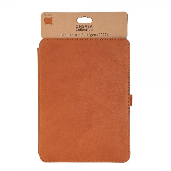 iPad 10.9 (gen 10)/iPad 11 (A16) Etui Lær Brun
