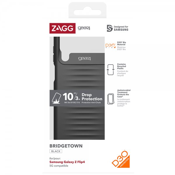 Samsung Galaxy Z Flip 4 Deksel Bridgetown Svart
