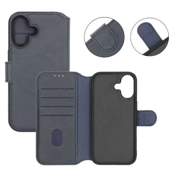 iPhone 17 Etui 4 Kortlomme MagSafe Blå