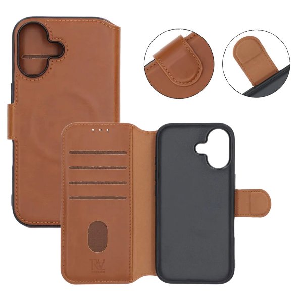 iPhone 17 Etui 4 Kortlomme MagSafe Brun