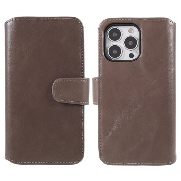 iPhone 13 Pro Etui Essential Leather Moose Brown
