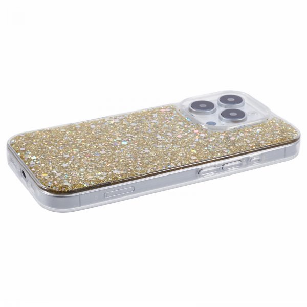 iPhone 16 Pro Deksel Sparkle Series Citrine Gold