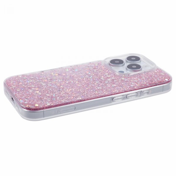 iPhone 16 Pro Max Deksel Sparkle Series Blossom Pink
