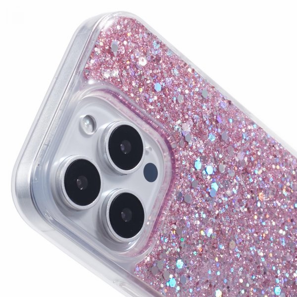 iPhone 16 Pro Max Deksel Sparkle Series Blossom Pink