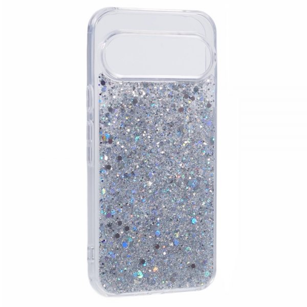 Google Pixel 9/Pixel 9 Pro Deksel Sparkle Series Stardust Silver