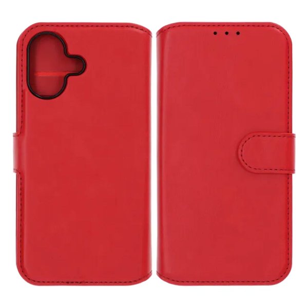 iPhone 17 Etui 4 Kortlomme Avtakbart deksel Rød