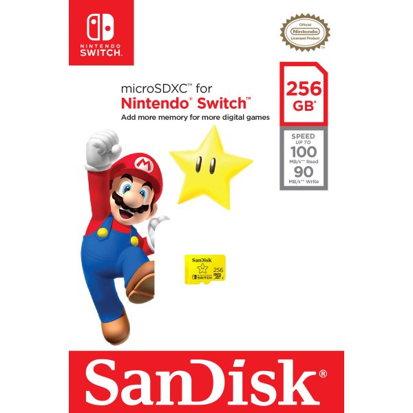 Minnekort MicroSDXC Nintendo Switch 256GB
