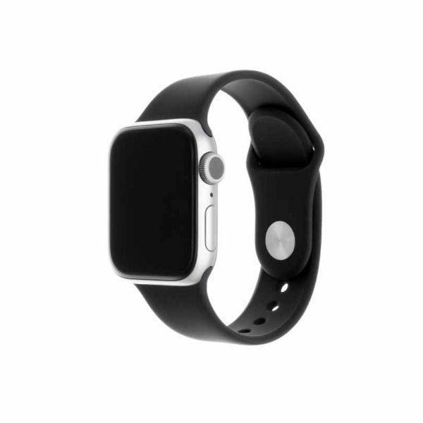 Apple Watch 38/40/41mm Armbånd Silicone Strap Svart