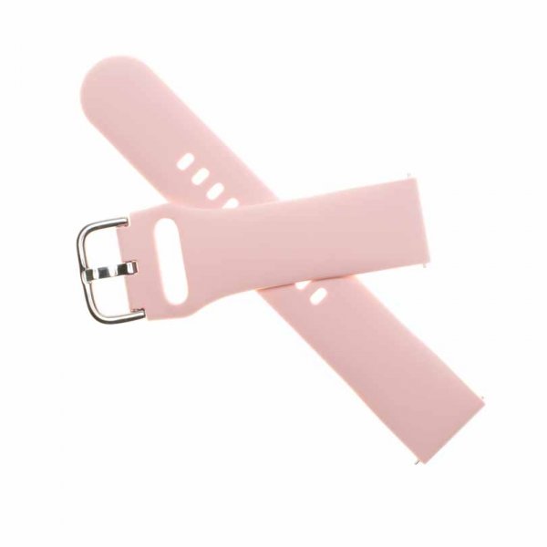 Samsung Galaxy Watch 22mm Armbånd Silicone Strap Rosa