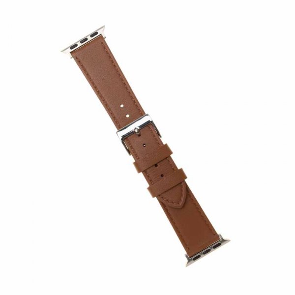 Apple Watch 44/45/46mm/Apple Watch Ultra Armbånd Leather Strap Brun
