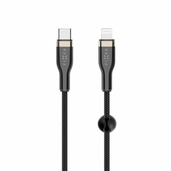 Kabel METAL Series USB-C/Lightning 2m Svart