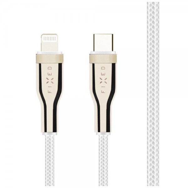 Kabel METAL Series USB-C/Lightning 2m Hvit