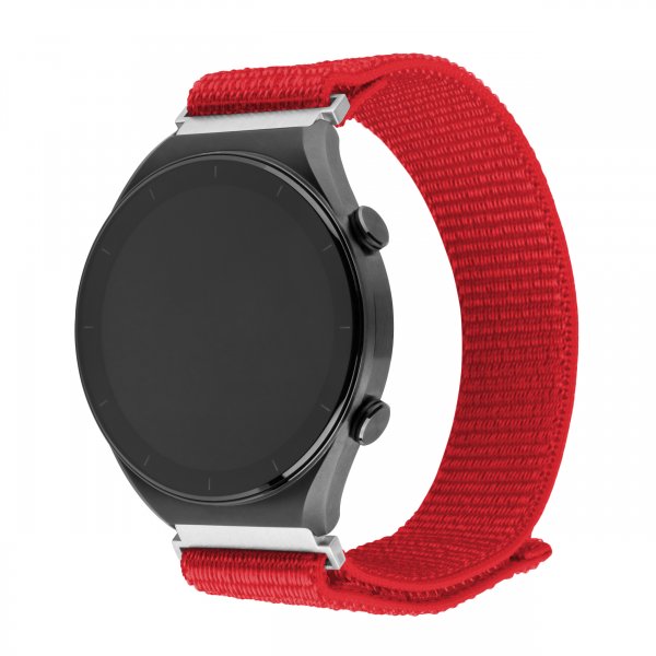 Samsung Galaxy Watch 20mm Armbånd Nylon Sporty Strap Rød