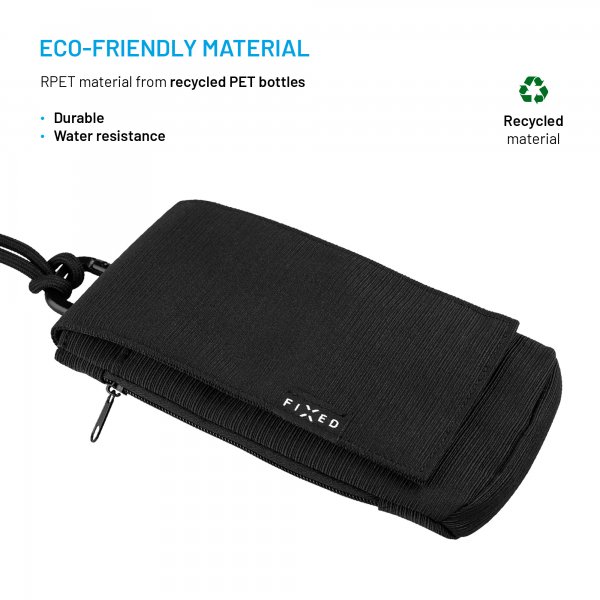 Skulderremveske med ficka till Mobil Camino Sling Svart