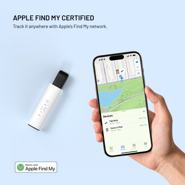 Smart Tracker Tag Stick Hvit