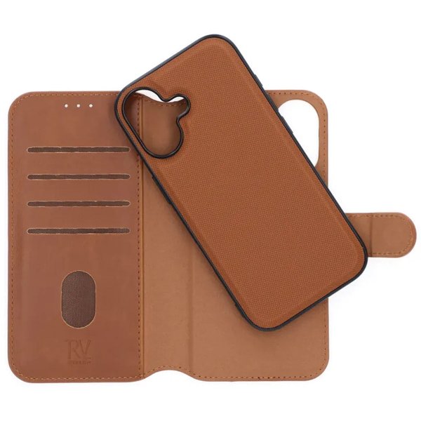 iPhone 17 Etui 4 Kortlomme Avtakbart deksel Brun