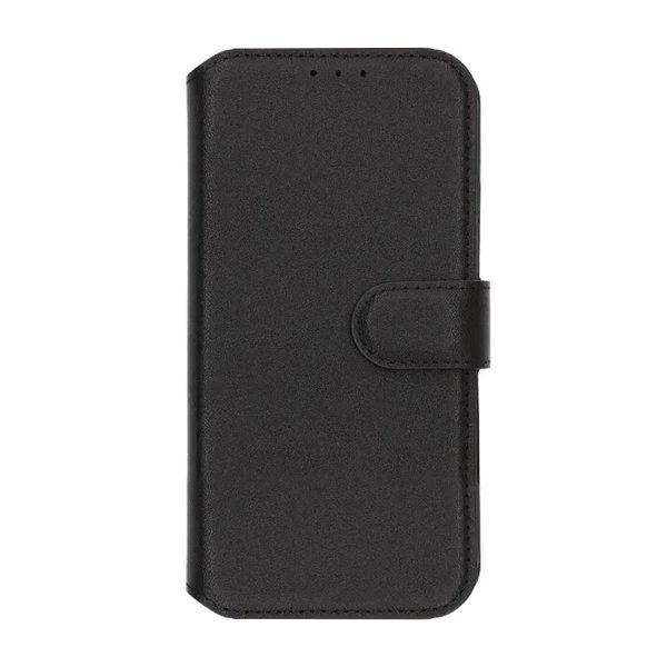 iPhone 17 Etui Ekte Skinn Svart